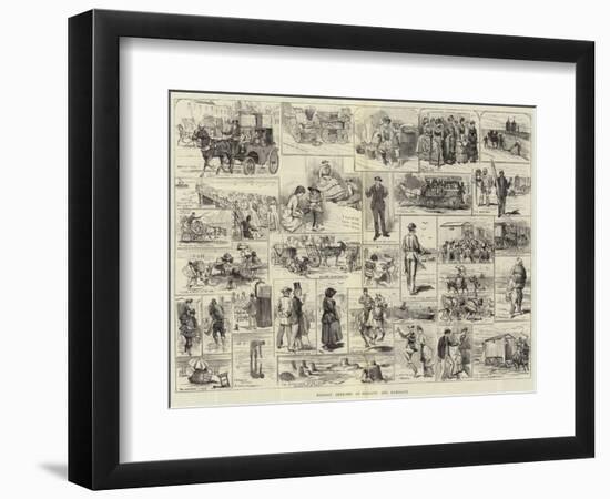 Holiday Sketches at Margate and Ramsgate-Alfred Courbould-Framed Giclee Print