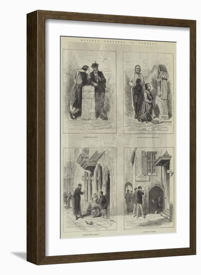 Holiday Sketches in Germany-null-Framed Giclee Print