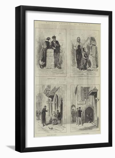 Holiday Sketches in Germany-null-Framed Giclee Print