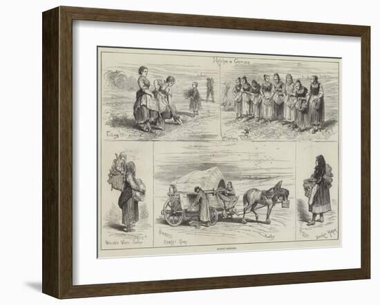 Holiday Sketches-null-Framed Giclee Print