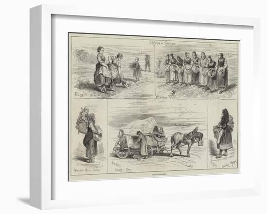 Holiday Sketches-null-Framed Giclee Print