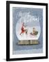 Holiday Snow Globe I-PI Studio-Framed Art Print