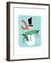 Holiday Snowman-Sara Berrenson-Framed Art Print