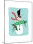 Holiday Snowman-Sara Berrenson-Mounted Art Print