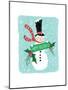 Holiday Snowman-Sara Berrenson-Mounted Art Print