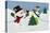 Holiday Snowman-Betz White-Stretched Canvas