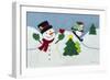 Holiday Snowman-Betz White-Framed Art Print