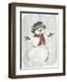 Holiday Snowman-PI Studio-Framed Art Print