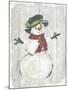 Holiday Snowman-PI Studio-Mounted Art Print