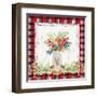 Holiday Sprig on Plaid II-Lanie Loreth-Framed Art Print