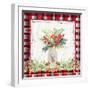 Holiday Sprig on Plaid II-Lanie Loreth-Framed Art Print