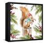 Holiday Squirrel-Lanie Loreth-Framed Stretched Canvas