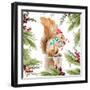 Holiday Squirrel-Lanie Loreth-Framed Art Print