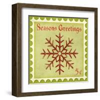 Holiday Stamp I-null-Framed Art Print