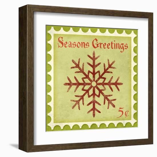 Holiday Stamp I-null-Framed Art Print