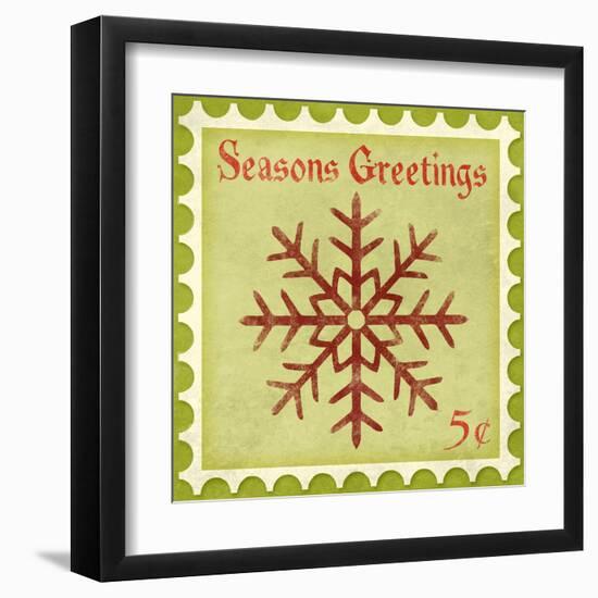 Holiday Stamp I-null-Framed Art Print
