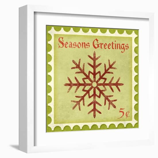 Holiday Stamp I-null-Framed Art Print