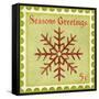 Holiday Stamp I-null-Framed Stretched Canvas