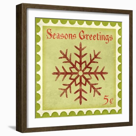 Holiday Stamp I-null-Framed Art Print