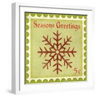 Holiday Stamp I-null-Framed Art Print