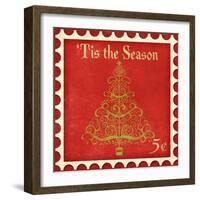Holiday Stamp II-null-Framed Premium Giclee Print