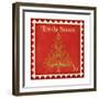 Holiday Stamp II-null-Framed Premium Giclee Print