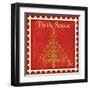 Holiday Stamp II-null-Framed Art Print