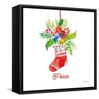 Holiday Stocking-Farida Zaman-Framed Stretched Canvas