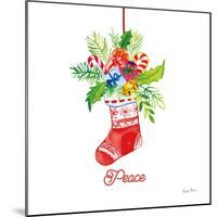 Holiday Stocking-Farida Zaman-Mounted Art Print