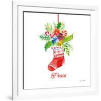 Holiday Stocking-Farida Zaman-Framed Art Print