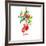 Holiday Stocking-Farida Zaman-Framed Art Print