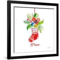 Holiday Stocking-Farida Zaman-Framed Art Print