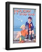 Holiday Story Book, Holiday Fishing, UK, 1950-null-Framed Premium Giclee Print