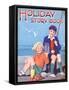 Holiday Story Book, Holiday Fishing, UK, 1950-null-Framed Stretched Canvas