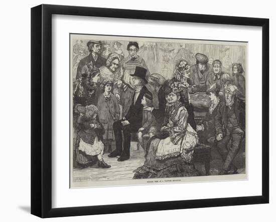 Holiday Time at a Waxwork Exhibition-James Macbeth-Framed Giclee Print