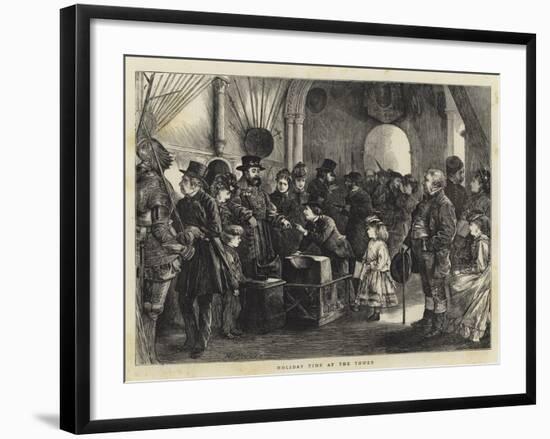 Holiday Time at the Tower-Henry Woods-Framed Giclee Print