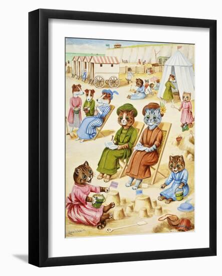 Holiday Time-Louis Wain-Framed Giclee Print