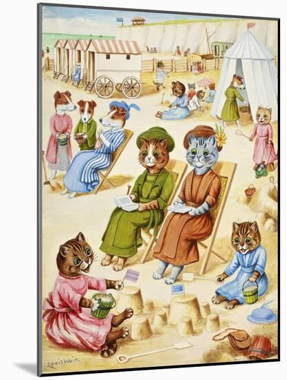 Holiday Time-Louis Wain-Mounted Giclee Print