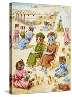 Holiday Time-Louis Wain-Stretched Canvas