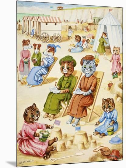 Holiday Time-Louis Wain-Mounted Giclee Print