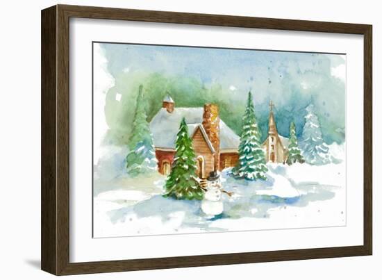 Holiday Town I-Lanie Loreth-Framed Art Print