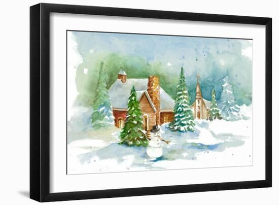 Holiday Town I-Lanie Loreth-Framed Art Print