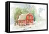 Holiday Town II-Lanie Loreth-Framed Stretched Canvas