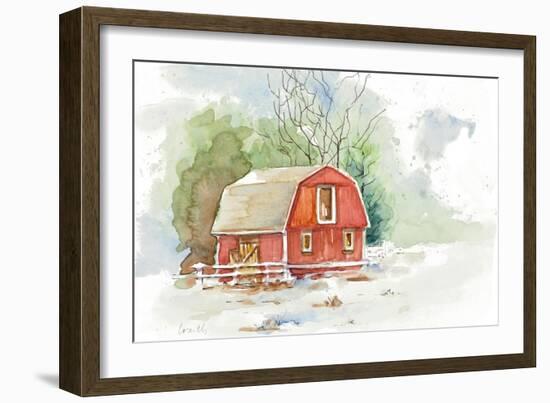 Holiday Town II-Lanie Loreth-Framed Art Print