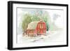 Holiday Town II-Lanie Loreth-Framed Art Print