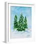 Holiday Trees-Julie DeRice-Framed Art Print