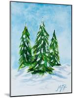 Holiday Trees-Julie DeRice-Mounted Art Print