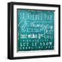 Holiday Type I-Elizabeth Medley-Framed Art Print