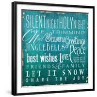 Holiday Type I-Elizabeth Medley-Framed Art Print