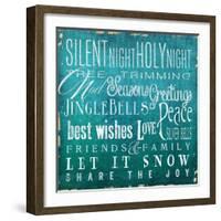 Holiday Type I-Elizabeth Medley-Framed Art Print